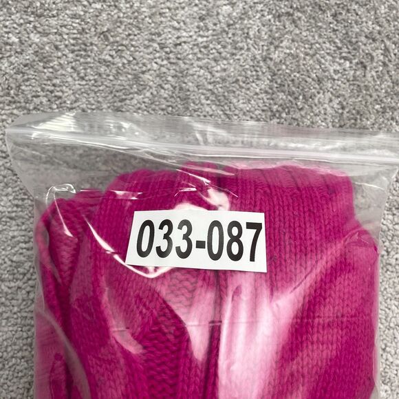 J. Crew Wool Cashmere Cable Knit Sweater Womens Small Hot Pink V-Neck Pullover - Picture 14 of 14